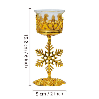 TIED RIBBONS Set of 4 Christmas Candle Holder