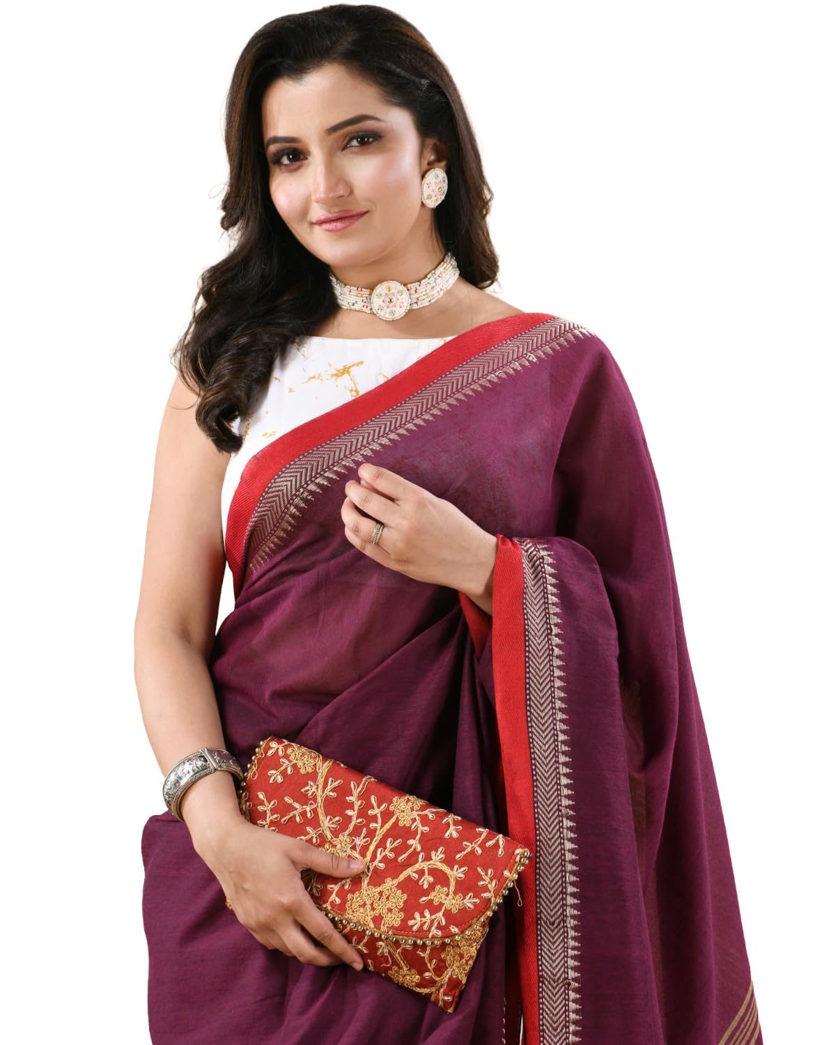 Vasthrlay Classic Georgette Traditional Saree for festive ethnic occasions