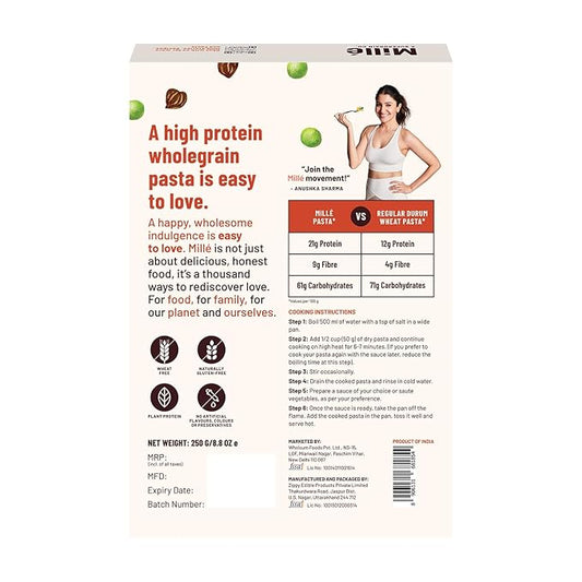 Mille High Protein Fusilli Pasta - PUSHMYCART