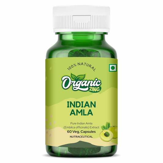 Organic Zing Indian Amla Extract 1000mg 60 Capsules