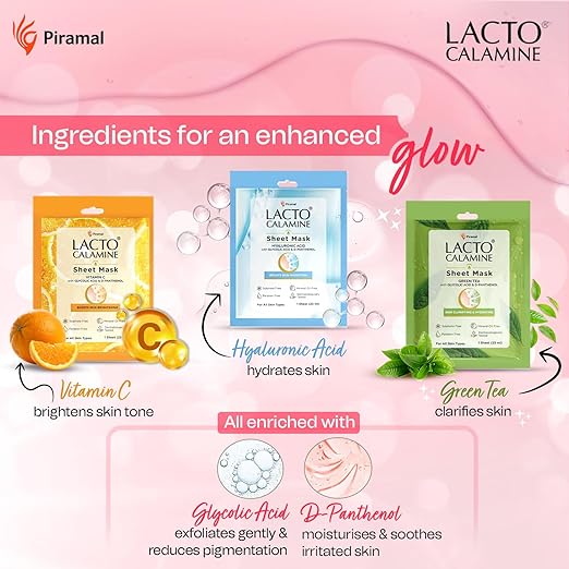 Lacto Calamine Vitamin C Face Sheet Mask - PUSHMYCART