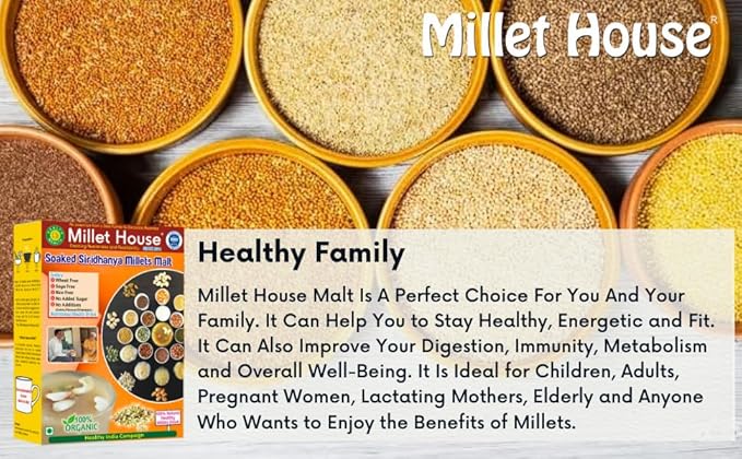 Millet House Sprouted Siridhanya Millets Malt - PUSHMYCART