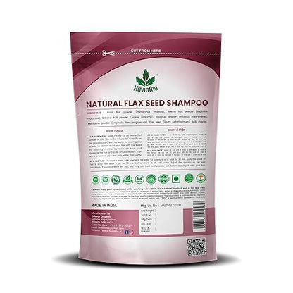 Havintha - Natural Flaxseed Shampoo - Powder for Dry Hair - PUSHMYCART