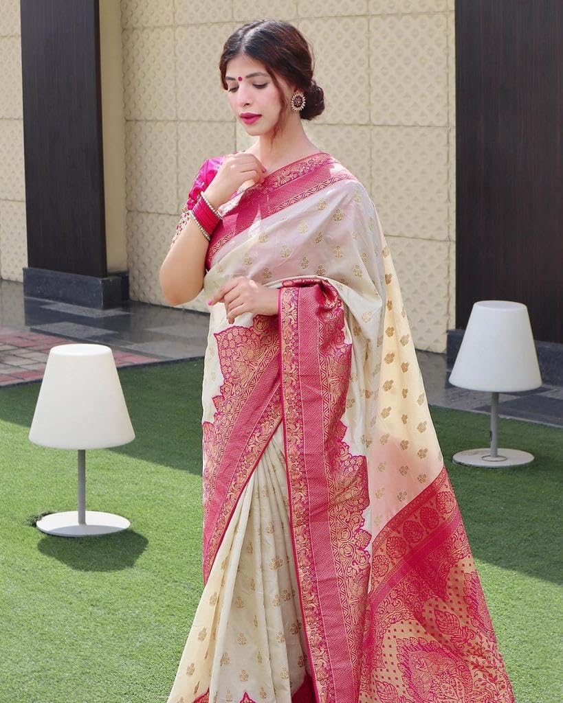 Vasthrlay Traditional Saree in Classic with refined banarasi ethnic appeal