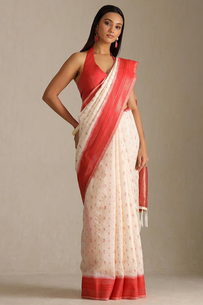 Vasthrlay Classic Woven Saree with elegant Tussar styling