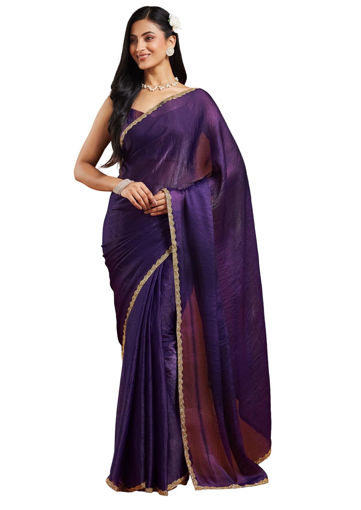 Vasthrlay Classic Ethnic Border Saree for festive ethnic occasions