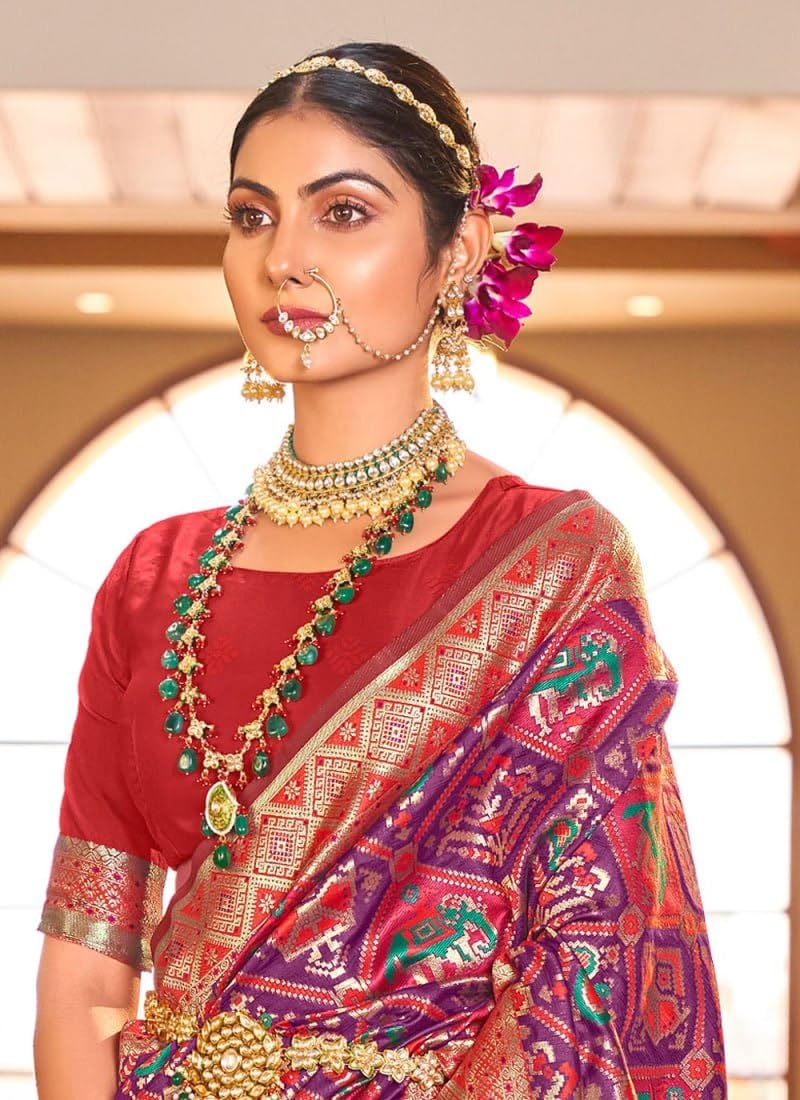 Vasthrlay Kanjivaram Classic Saree with decorative traditional design