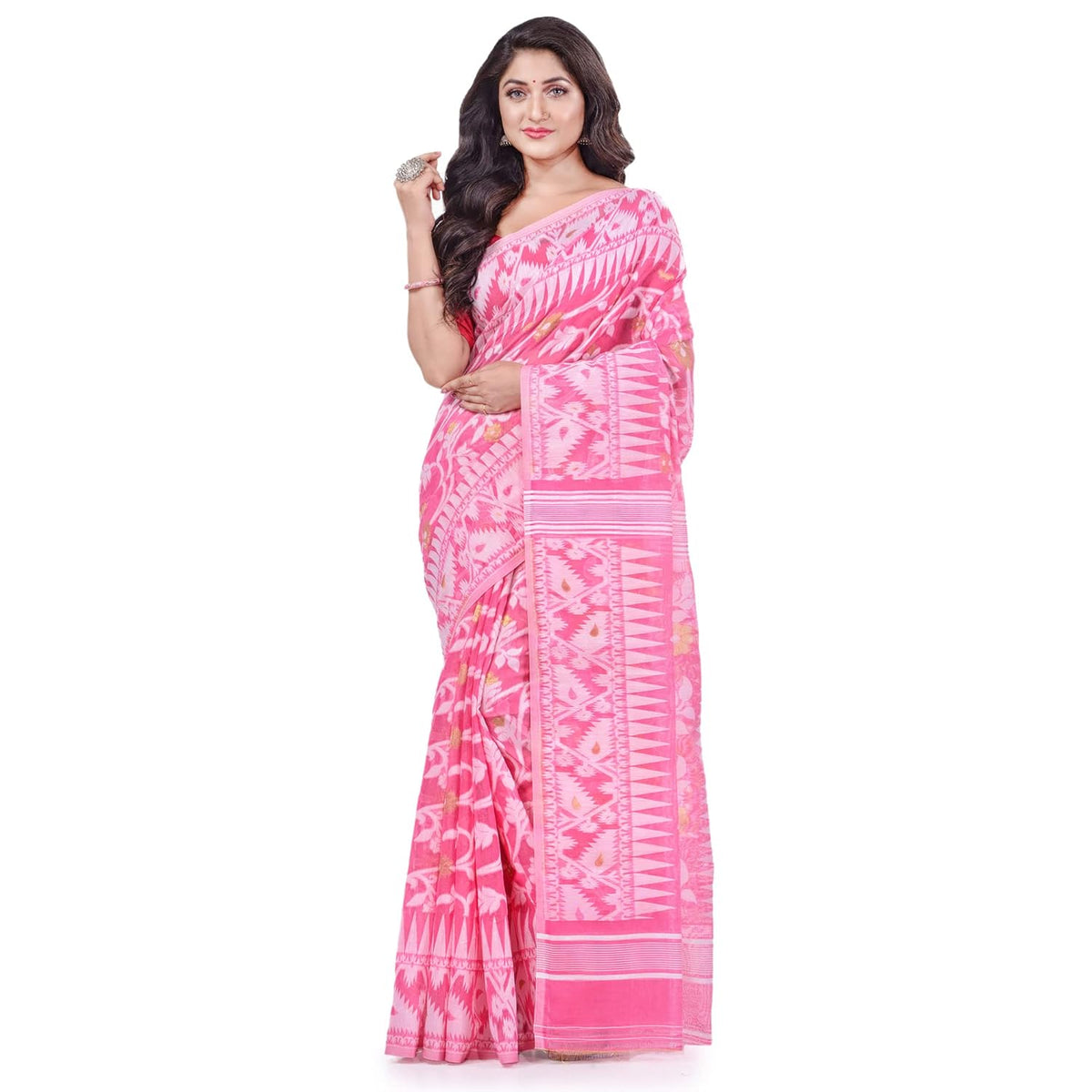 Vasthrlay Blue Ethnic Traditional Saree for festive ethnic occasions