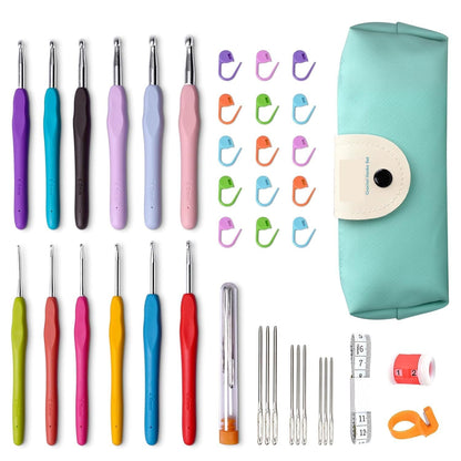 12 Pcs Crochet Kit with Soft Grip Handles - image 1