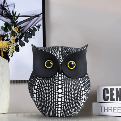 Modern Classy Black Owl for Home Decor - PUSHMYCART