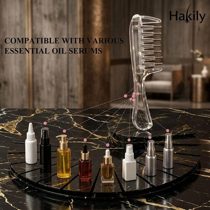 Hakily Hair Oil Applicator Comb with Storage Stand