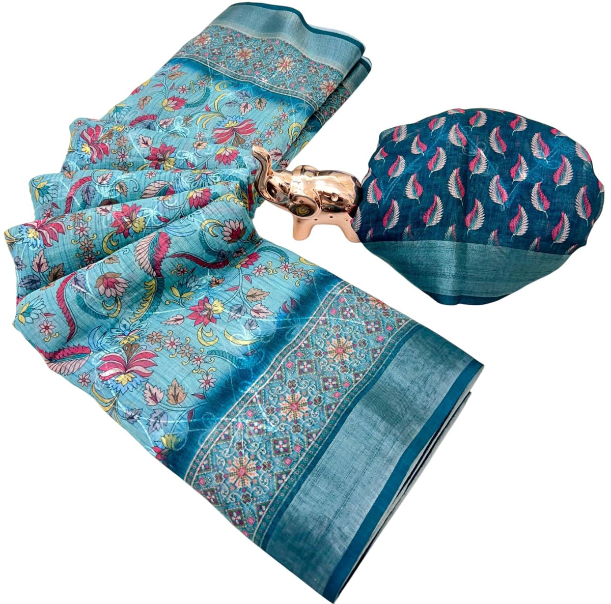 Vasthrlay Classic Tussar Printed Saree for festive ethnic occasions