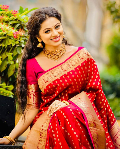 Vasthrlay Kanjivaram Classic Saree with decorative traditional design