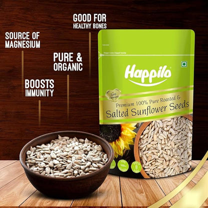 Happilo Premium Roasted & Salted Sunflower Seeds - PUSHMYCART