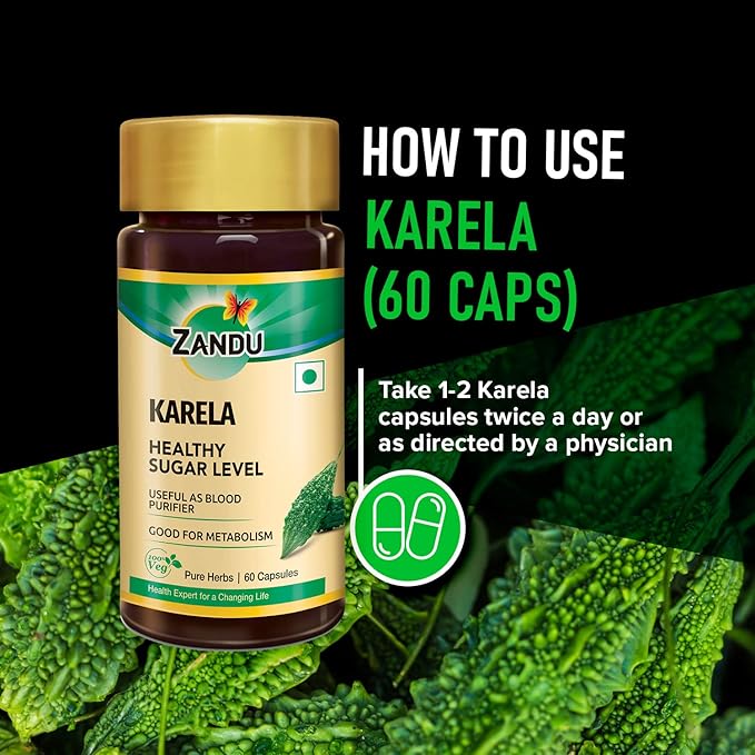 zandu karela pure herbs capsules
