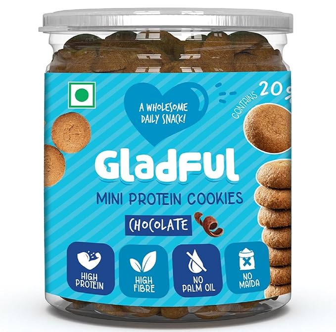 Gladful Chocolatey Protein Mini Cookies Biscuit - PUSHMYCART