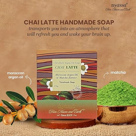 Nyassa Chai latte Luxurious Handmade Natural Bathing Soap - PUSHMYCART