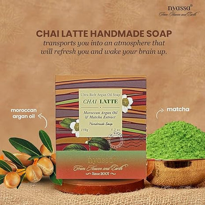 Nyassa Chai latte Luxurious Handmade Natural Bathing Soap - PUSHMYCART