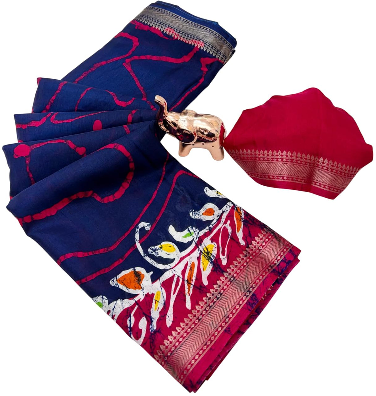 Vasthrlay Classic Ethnic Kalamkari Saree for festive ethnic occasions