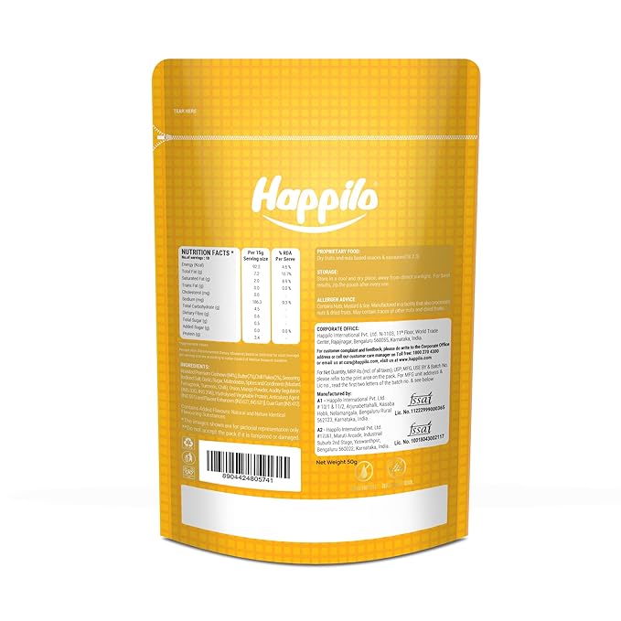 Happilo Premium Butter Chilli Garlic Cashew - PUSHMYCART