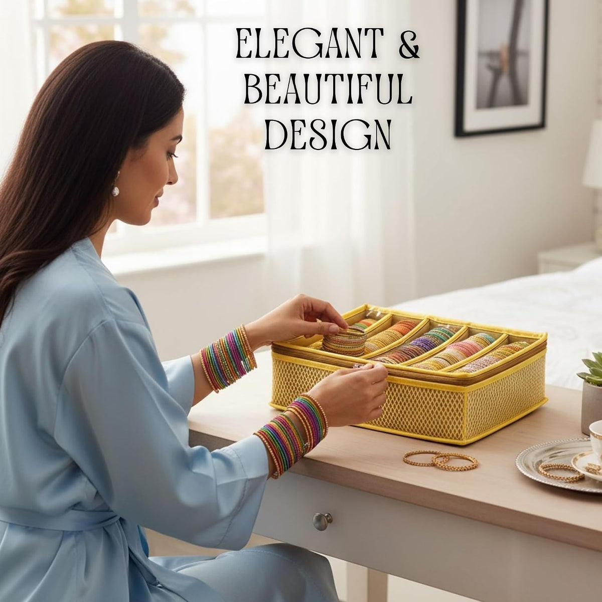 5 Rod Bangle Organizer Box for Women