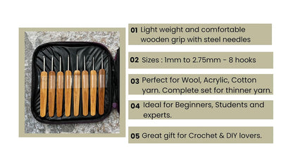 Crochet Hooks Set 20 Pcs with Storage Pouch - image 4