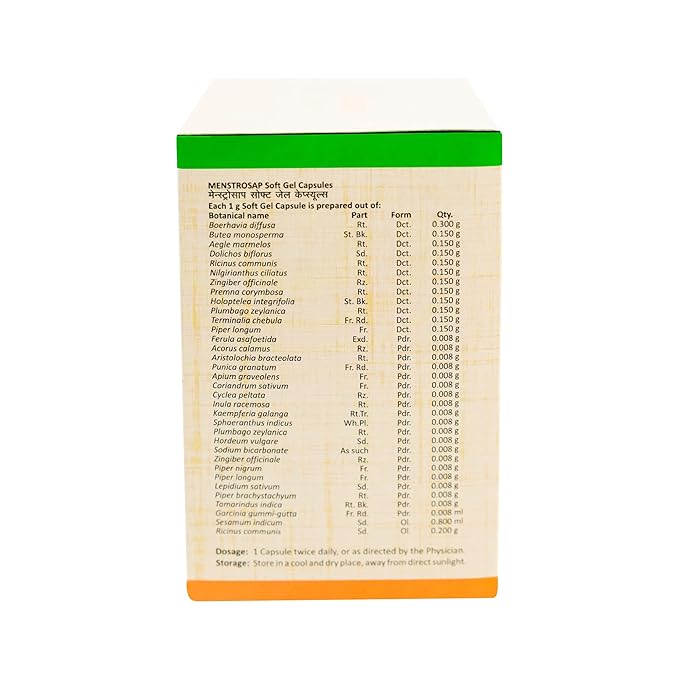 Sitaram Ayurveda Menstrosap Soft Gel Capsules