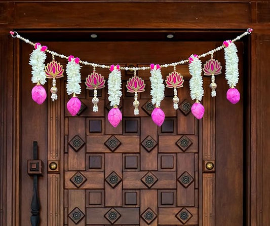 HEGIENES DECOR'S Traditional Lotus Door Hanging - PUSHMYCART