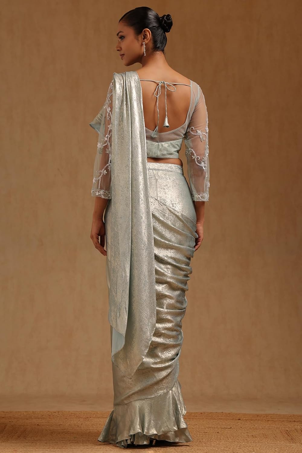 Vasthrlay Lavender Traditional Saree for wedding and party wear styling