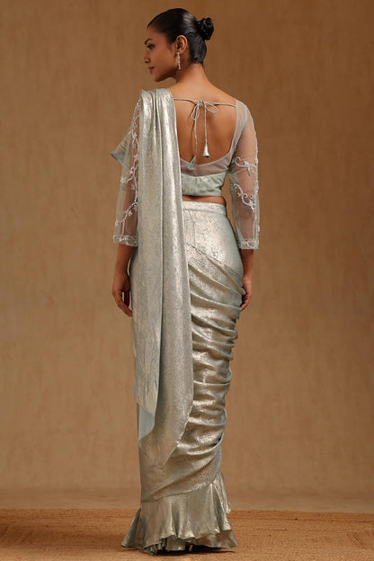 Vasthrlay Lavender Traditional Saree for wedding and party wear styling