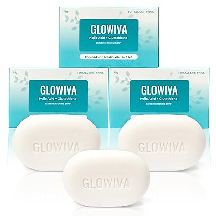 Glowiva Kojic Acid + Glutathione Soap For Skin Brightening