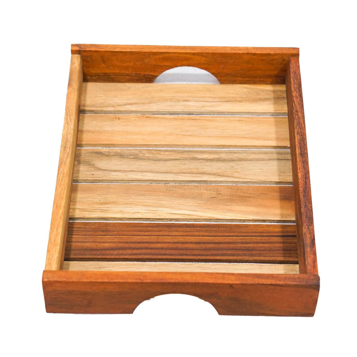 Sanjeev Kapoor Slat Handle Wooden Serving Tray