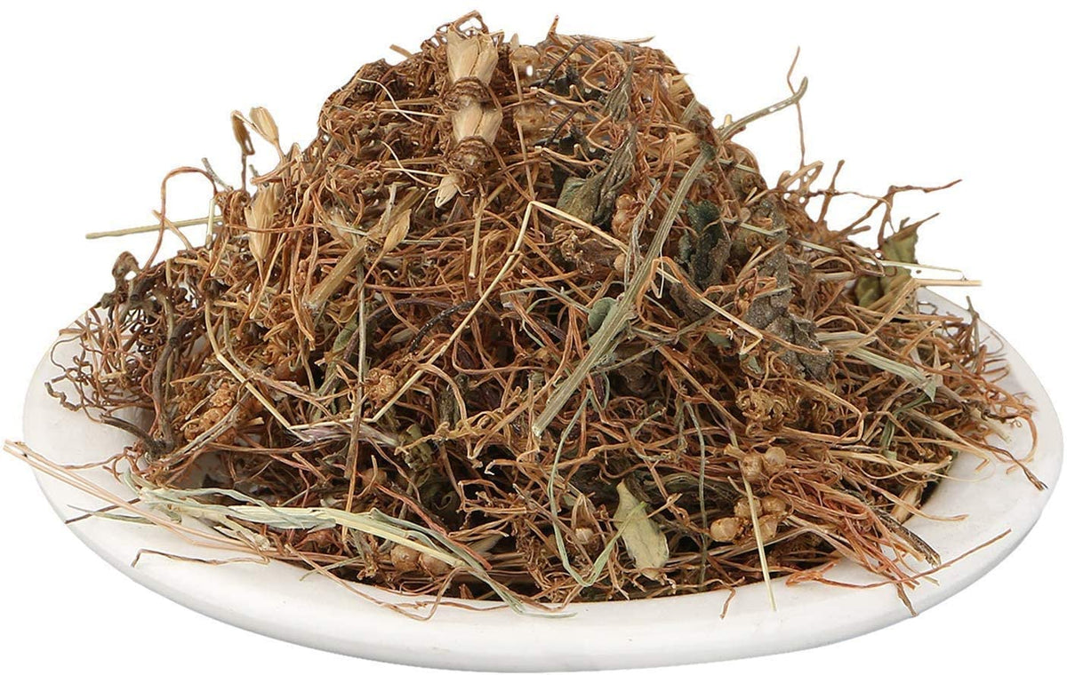 Sadhguru Aftimoon whole dried Amar Bel on a plate