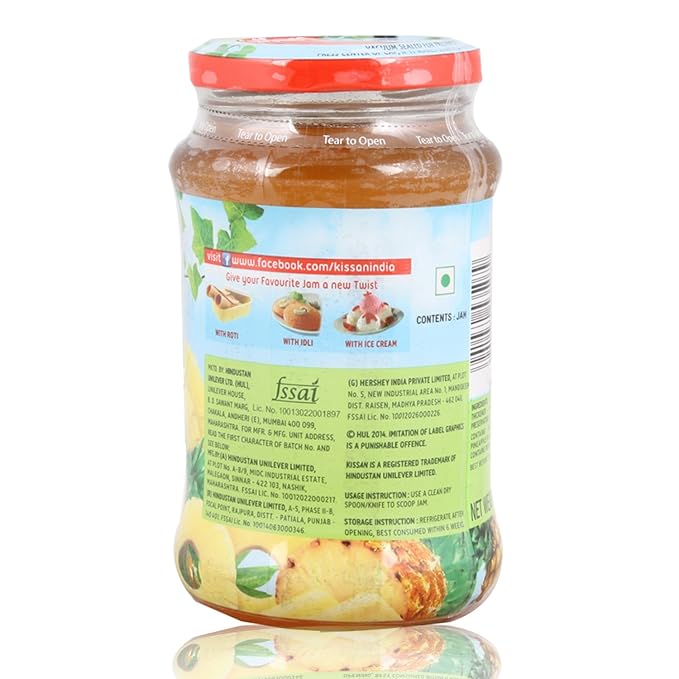 Kissan Pineapple Jam Jar - PUSHMYCART