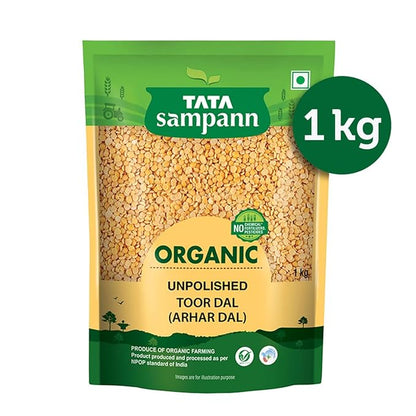 Tata Sampann Organic Toor /Arhar Dal - PUSHMYCART
