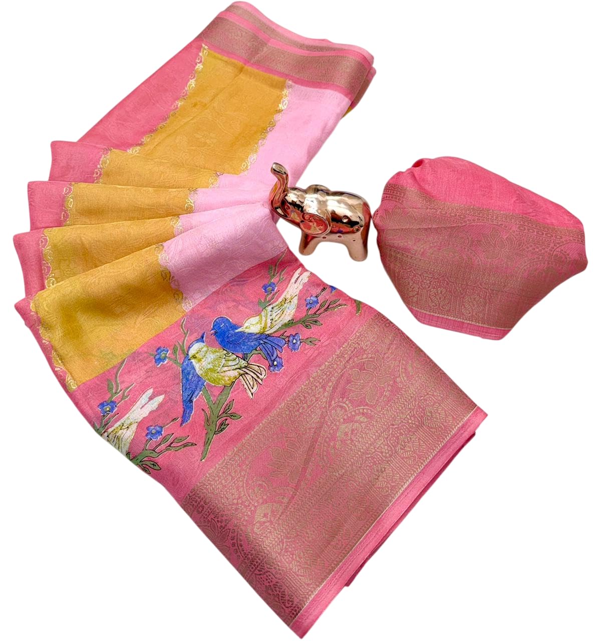 Vasthrlay Classic Kanjivaram Weaving Saree for festive ethnic occasions