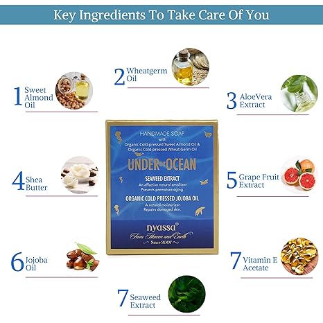 Nyassa Under the Ocean Natural Bathing Handmade Soap - PUSHMYCART