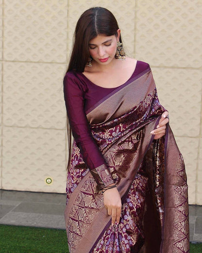 Vasthrlay Classic Traditional Saree with elegant kanjivaram styling