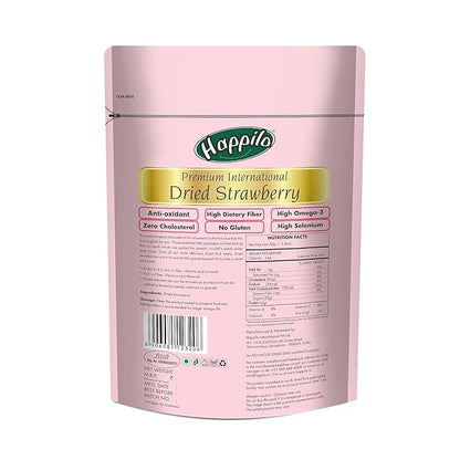 Happilo Premium International Dried Strawberry - PUSHMYCART