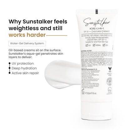 Sunstalker 3-in-1 Sunscreen SPF 50+++ (Moisturizer + Serum)