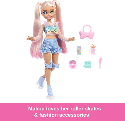 Barbie Dream Besties Skate Party Malibu Doll and Accessories