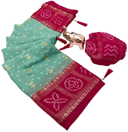 Vasthrlay Classic Georgette Traditional Saree for festive ethnic occasions