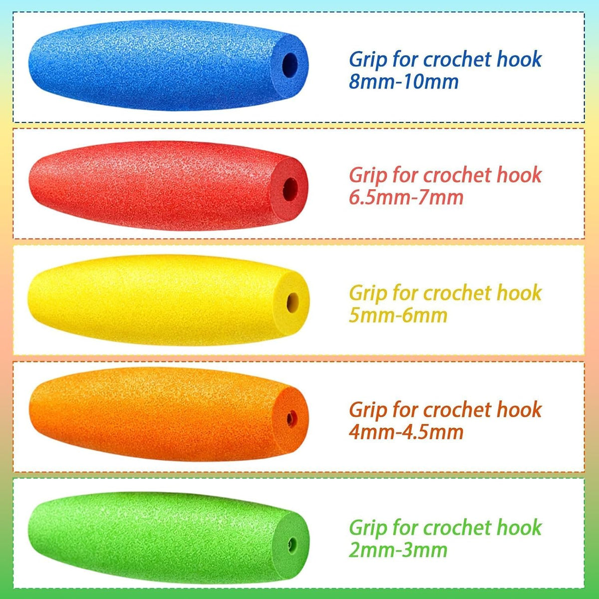 5 Pcs Crochet Hooks, Crochet Set, Woolen Needle Set for Crocheting Beginners - image 4