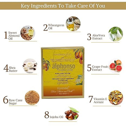 Nyassa Alphonso Handmade Sugar Soap - PUSHMYCART