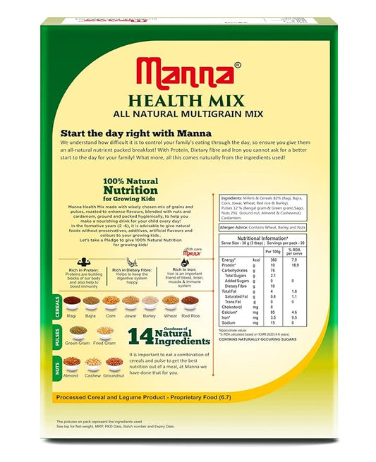 Manna Health Mix, All Natural Kids Nutrition Drink - PUSHMYCART