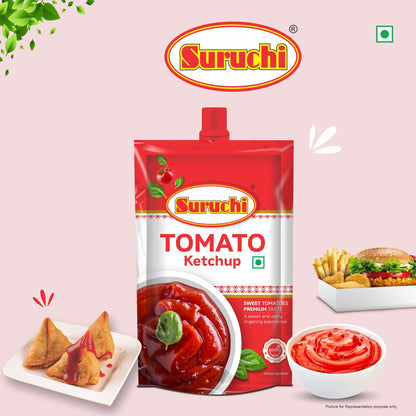 Suruchi Tomoto Ketchup 425g Pure & Natural Red Tomato