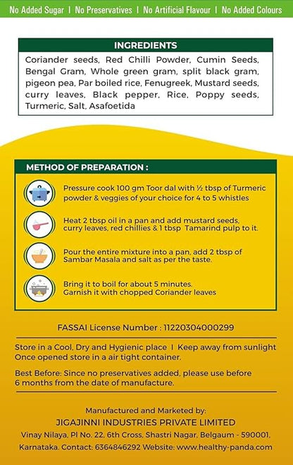HEALTHY PANDA Sambar Masala - PUSHMYCART