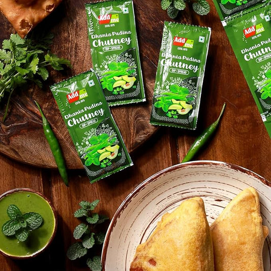 Add me Dhania Pudina Chutney 12gm Sachet chotu Pack - PUSHMYCART