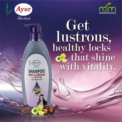 Ayur Shampoo Amla Shikakai Reetha - 500ml