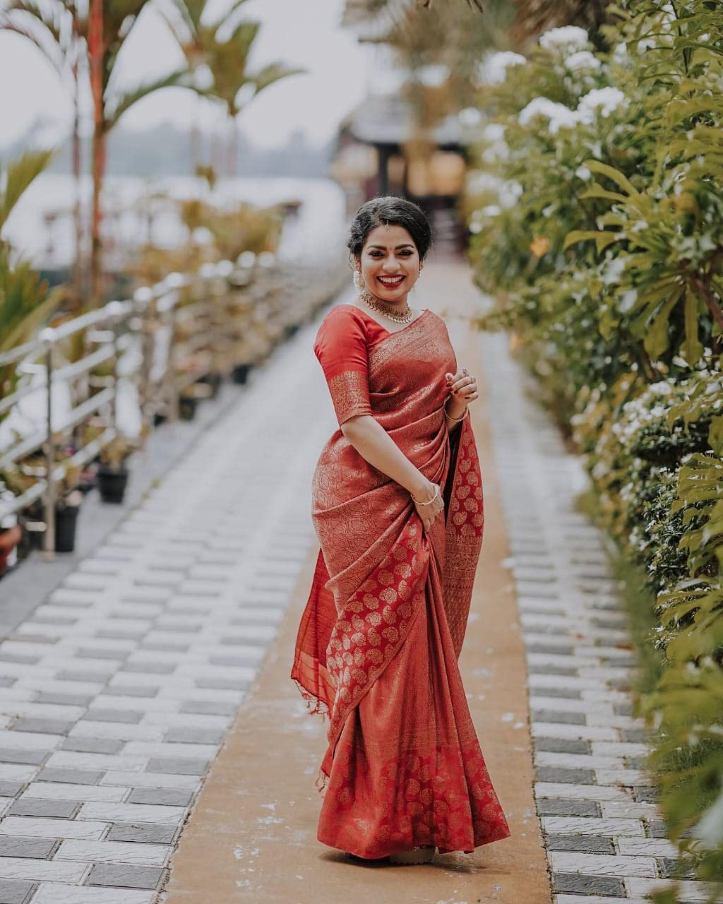 Vasthrlay Soft Silk Classic Saree with decorative traditional design